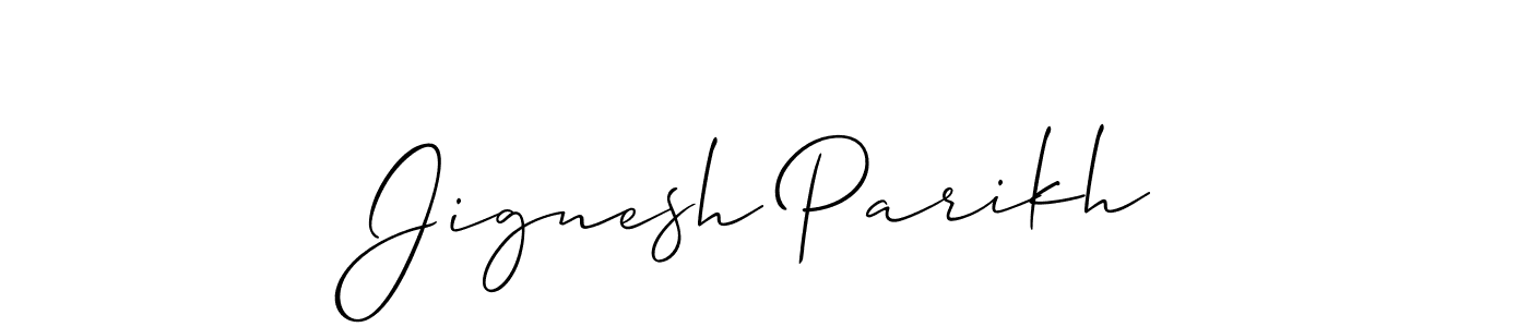 Make a short Jignesh Parikh signature style. Manage your documents anywhere anytime using Allison_Script. Create and add eSignatures, submit forms, share and send files easily. Jignesh Parikh signature style 2 images and pictures png