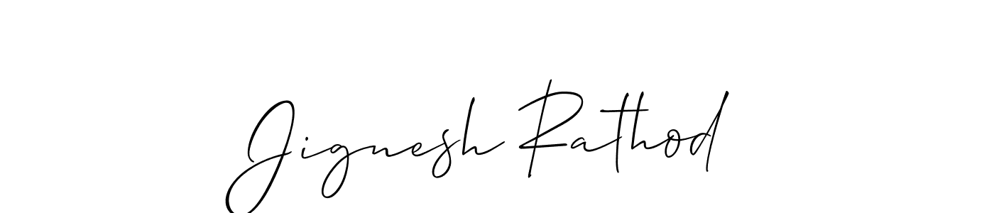 Make a short Jignesh Rathod signature style. Manage your documents anywhere anytime using Allison_Script. Create and add eSignatures, submit forms, share and send files easily. Jignesh Rathod signature style 2 images and pictures png