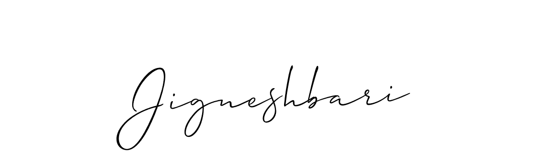 Jigneshbari stylish signature style. Best Handwritten Sign (Allison_Script) for my name. Handwritten Signature Collection Ideas for my name Jigneshbari. Jigneshbari signature style 2 images and pictures png