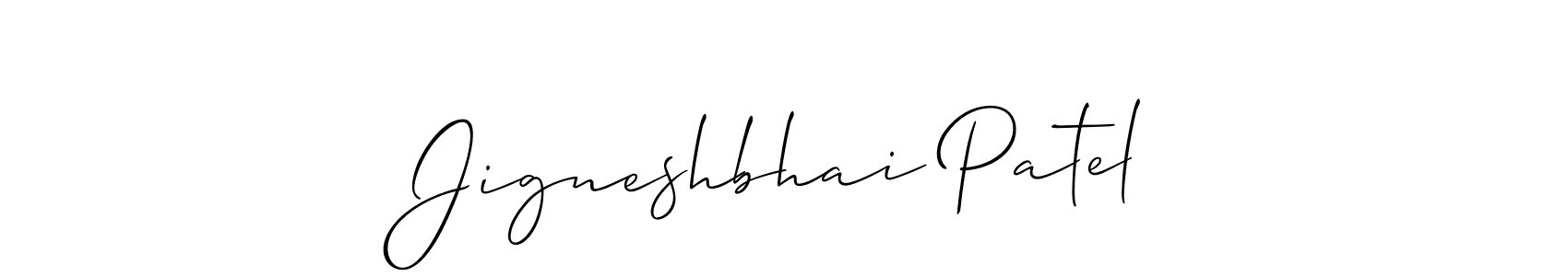 You should practise on your own different ways (Allison_Script) to write your name (Jigneshbhai Patel) in signature. don't let someone else do it for you. Jigneshbhai Patel signature style 2 images and pictures png