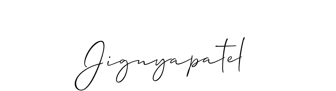 How to Draw Jignyapatel signature style? Allison_Script is a latest design signature styles for name Jignyapatel. Jignyapatel signature style 2 images and pictures png