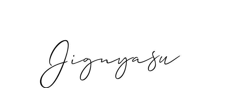 Once you've used our free online signature maker to create your best signature Allison_Script style, it's time to enjoy all of the benefits that Jignyasu name signing documents. Jignyasu signature style 2 images and pictures png