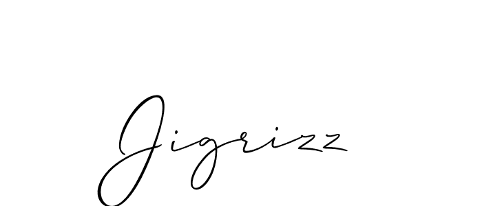 Create a beautiful signature design for name Jigrizz. With this signature (Allison_Script) fonts, you can make a handwritten signature for free. Jigrizz signature style 2 images and pictures png