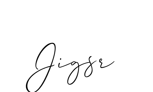 You should practise on your own different ways (Allison_Script) to write your name (Jigsr) in signature. don't let someone else do it for you. Jigsr signature style 2 images and pictures png