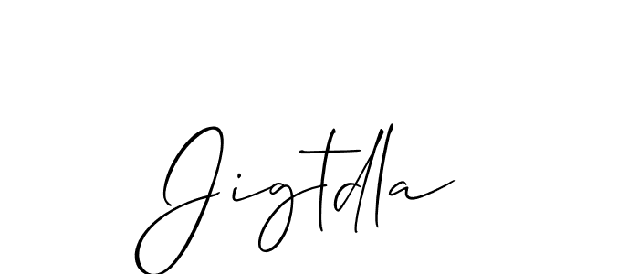 Also You can easily find your signature by using the search form. We will create Jigtdla name handwritten signature images for you free of cost using Allison_Script sign style. Jigtdla signature style 2 images and pictures png