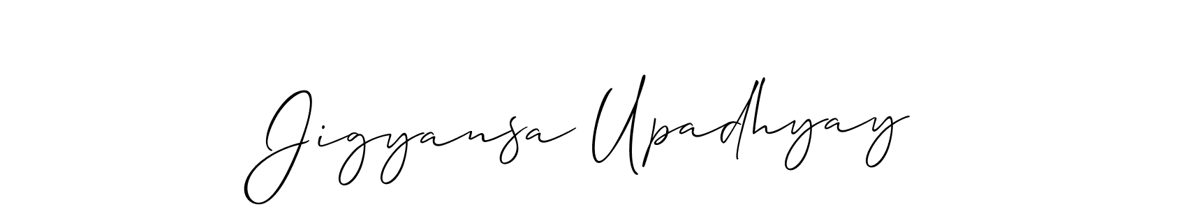 Make a beautiful signature design for name Jigyansa Upadhyay. Use this online signature maker to create a handwritten signature for free. Jigyansa Upadhyay signature style 2 images and pictures png