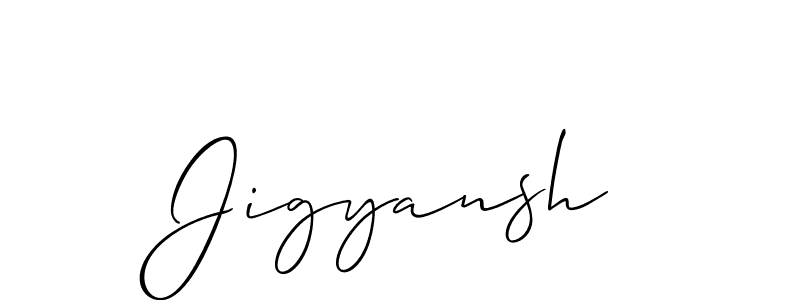 if you are searching for the best signature style for your name Jigyansh. so please give up your signature search. here we have designed multiple signature styles  using Allison_Script. Jigyansh signature style 2 images and pictures png