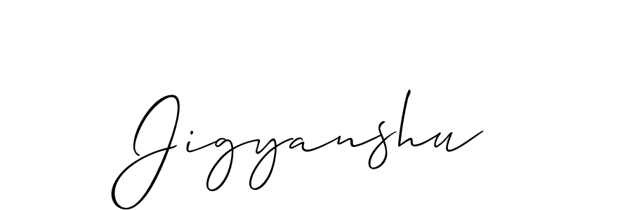 How to make Jigyanshu name signature. Use Allison_Script style for creating short signs online. This is the latest handwritten sign. Jigyanshu signature style 2 images and pictures png