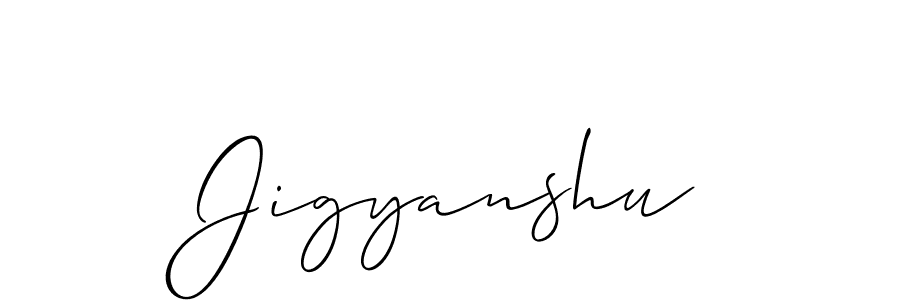 How to make Jigyanshu name signature. Use Allison_Script style for creating short signs online. This is the latest handwritten sign. Jigyanshu signature style 2 images and pictures png