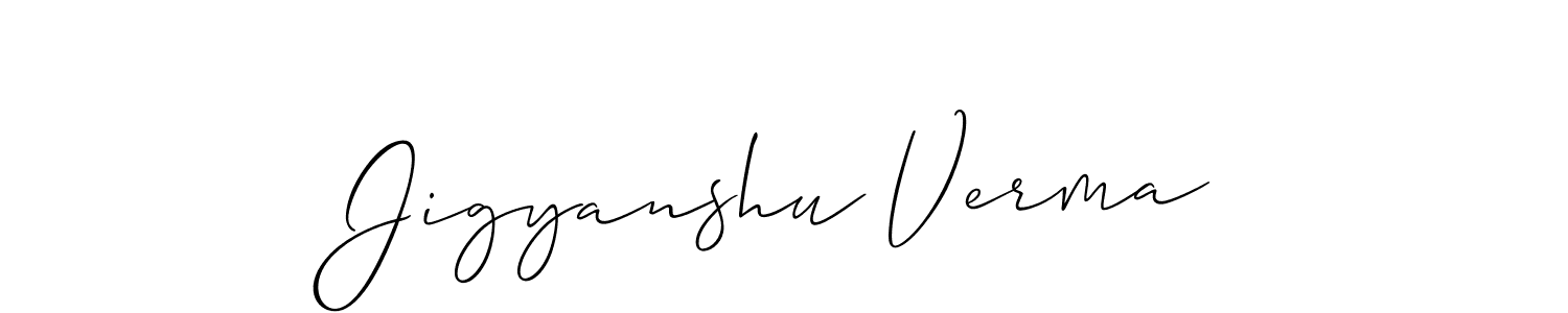 How to make Jigyanshu Verma signature? Allison_Script is a professional autograph style. Create handwritten signature for Jigyanshu Verma name. Jigyanshu Verma signature style 2 images and pictures png