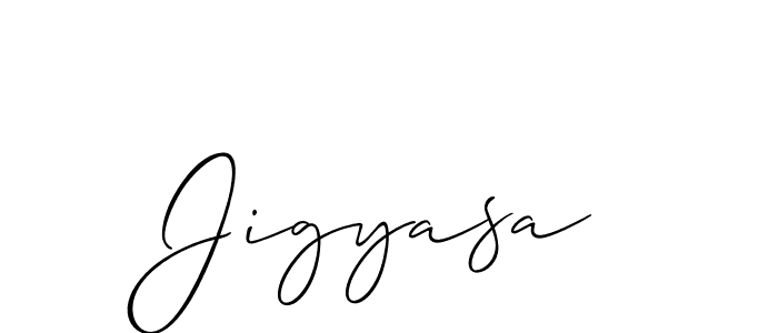 The best way (Allison_Script) to make a short signature is to pick only two or three words in your name. The name Jigyasa include a total of six letters. For converting this name. Jigyasa signature style 2 images and pictures png