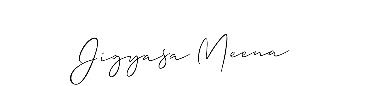 How to make Jigyasa Meena signature? Allison_Script is a professional autograph style. Create handwritten signature for Jigyasa Meena name. Jigyasa Meena signature style 2 images and pictures png