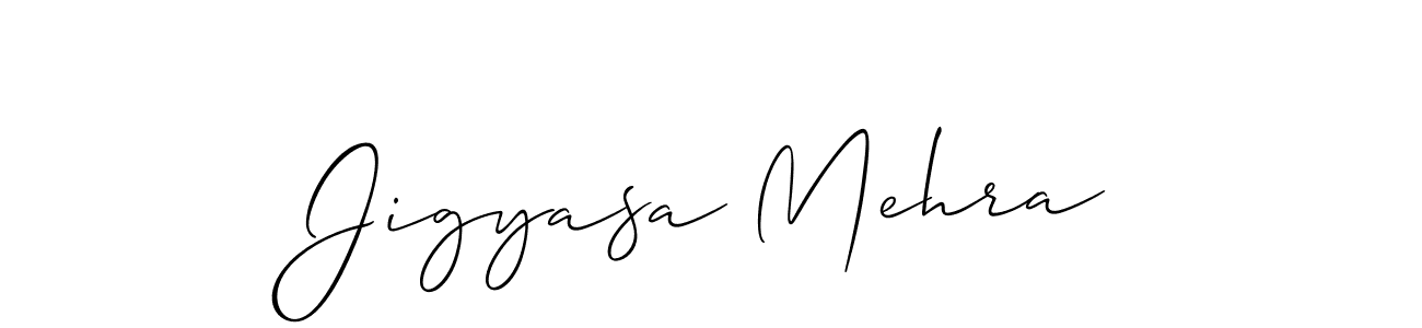 Similarly Allison_Script is the best handwritten signature design. Signature creator online .You can use it as an online autograph creator for name Jigyasa Mehra. Jigyasa Mehra signature style 2 images and pictures png