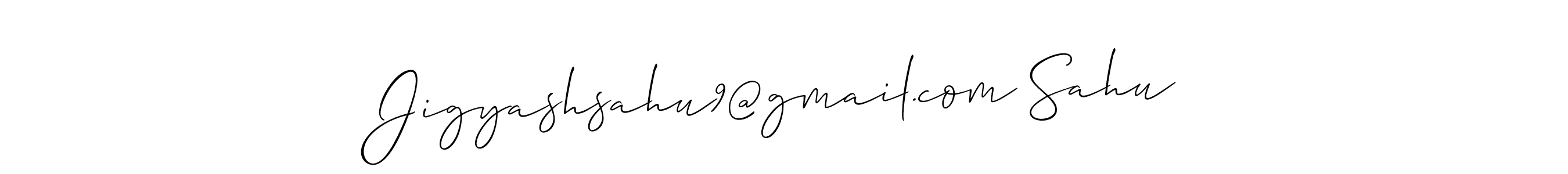 Best and Professional Signature Style for Jigyashsahu9@gmail.com Sahu. Allison_Script Best Signature Style Collection. Jigyashsahu9@gmail.com Sahu signature style 2 images and pictures png