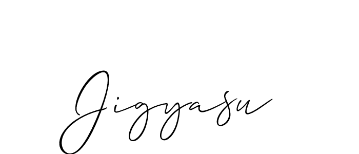 Also You can easily find your signature by using the search form. We will create Jigyasu name handwritten signature images for you free of cost using Allison_Script sign style. Jigyasu signature style 2 images and pictures png