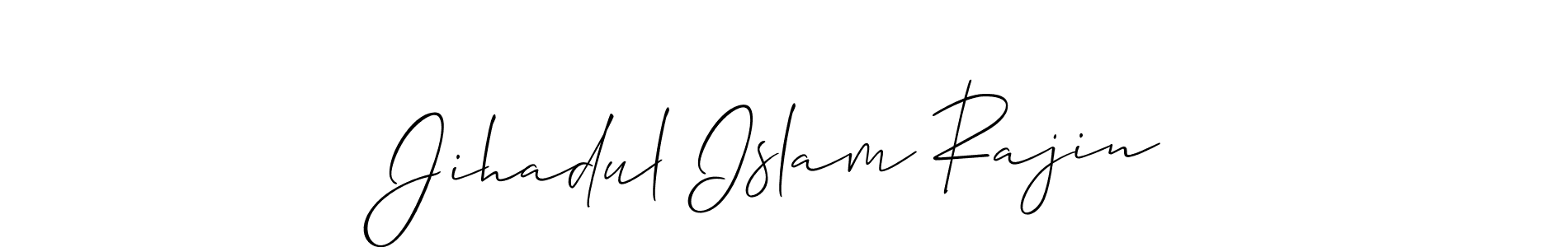 Design your own signature with our free online signature maker. With this signature software, you can create a handwritten (Allison_Script) signature for name Jihadul Islam Rajin. Jihadul Islam Rajin signature style 2 images and pictures png