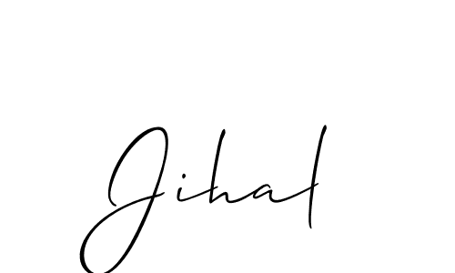 How to make Jihal name signature. Use Allison_Script style for creating short signs online. This is the latest handwritten sign. Jihal signature style 2 images and pictures png