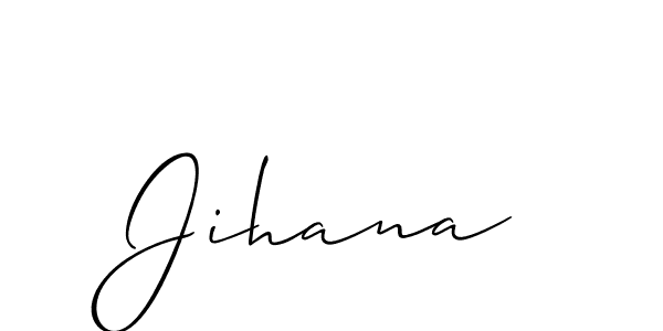 Make a short Jihana signature style. Manage your documents anywhere anytime using Allison_Script. Create and add eSignatures, submit forms, share and send files easily. Jihana signature style 2 images and pictures png