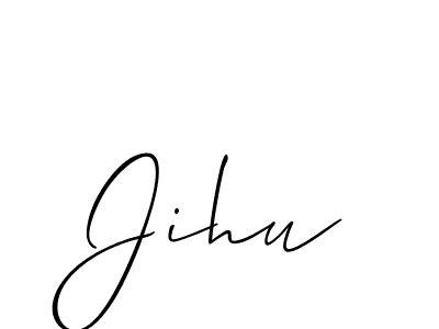 Make a short Jihu signature style. Manage your documents anywhere anytime using Allison_Script. Create and add eSignatures, submit forms, share and send files easily. Jihu signature style 2 images and pictures png