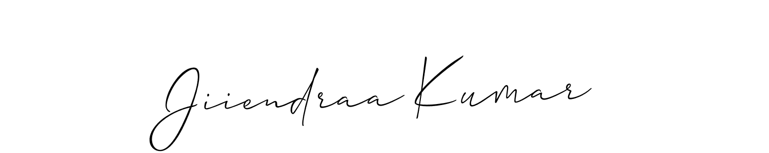 This is the best signature style for the Jiiendraa Kumar name. Also you like these signature font (Allison_Script). Mix name signature. Jiiendraa Kumar signature style 2 images and pictures png