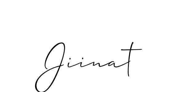 Make a beautiful signature design for name Jiinat. With this signature (Allison_Script) style, you can create a handwritten signature for free. Jiinat signature style 2 images and pictures png