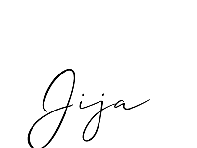 Design your own signature with our free online signature maker. With this signature software, you can create a handwritten (Allison_Script) signature for name Jija. Jija signature style 2 images and pictures png