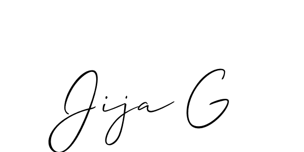 Jija G stylish signature style. Best Handwritten Sign (Allison_Script) for my name. Handwritten Signature Collection Ideas for my name Jija G. Jija G signature style 2 images and pictures png