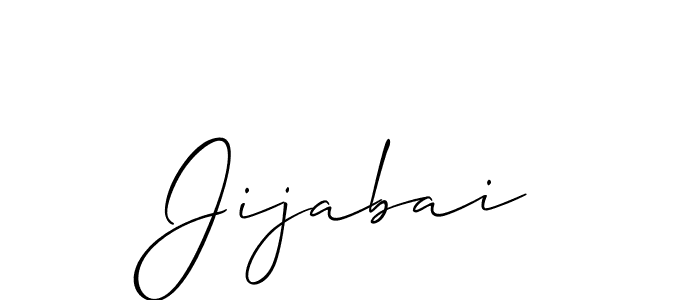 You should practise on your own different ways (Allison_Script) to write your name (Jijabai) in signature. don't let someone else do it for you. Jijabai signature style 2 images and pictures png