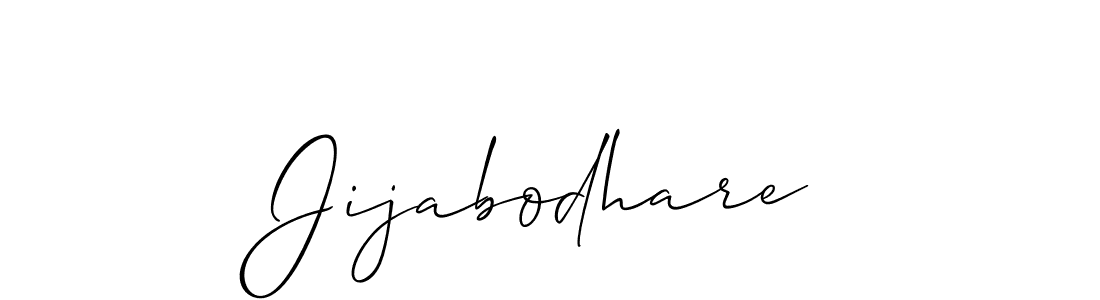 Allison_Script is a professional signature style that is perfect for those who want to add a touch of class to their signature. It is also a great choice for those who want to make their signature more unique. Get Jijabodhare name to fancy signature for free. Jijabodhare signature style 2 images and pictures png
