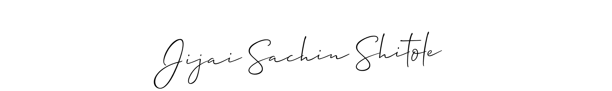 This is the best signature style for the Jijai Sachin Shitole name. Also you like these signature font (Allison_Script). Mix name signature. Jijai Sachin Shitole signature style 2 images and pictures png