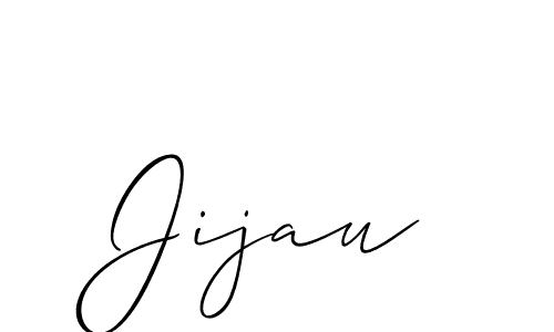 Create a beautiful signature design for name Jijau. With this signature (Allison_Script) fonts, you can make a handwritten signature for free. Jijau signature style 2 images and pictures png