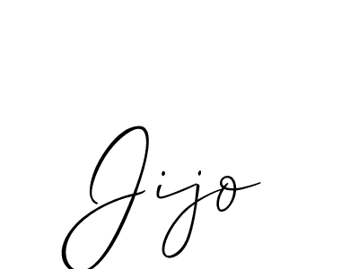 How to make Jijo signature? Allison_Script is a professional autograph style. Create handwritten signature for Jijo name. Jijo signature style 2 images and pictures png