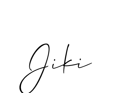 Jiki stylish signature style. Best Handwritten Sign (Allison_Script) for my name. Handwritten Signature Collection Ideas for my name Jiki. Jiki signature style 2 images and pictures png