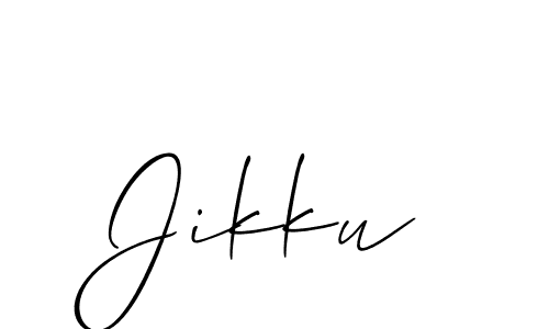 You should practise on your own different ways (Allison_Script) to write your name (Jikku) in signature. don't let someone else do it for you. Jikku signature style 2 images and pictures png