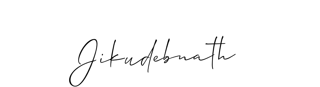 How to make Jikudebnath name signature. Use Allison_Script style for creating short signs online. This is the latest handwritten sign. Jikudebnath signature style 2 images and pictures png