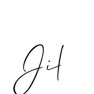 Create a beautiful signature design for name Jil. With this signature (Allison_Script) fonts, you can make a handwritten signature for free. Jil signature style 2 images and pictures png