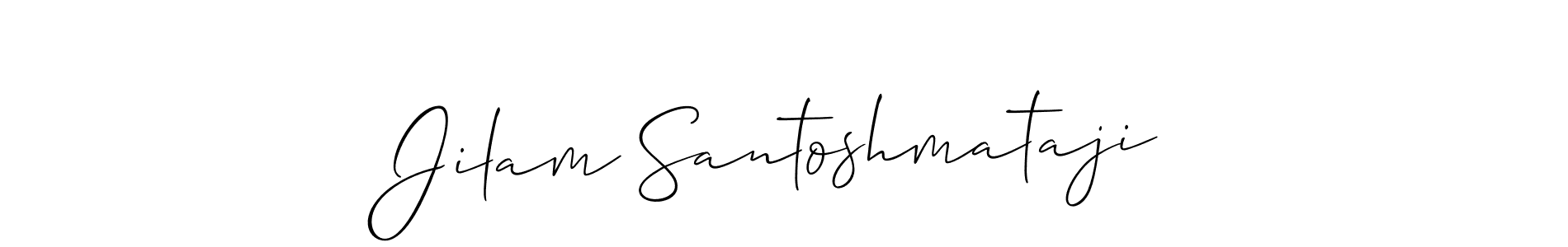 How to make Jilam Santoshmataji signature? Allison_Script is a professional autograph style. Create handwritten signature for Jilam Santoshmataji name. Jilam Santoshmataji signature style 2 images and pictures png