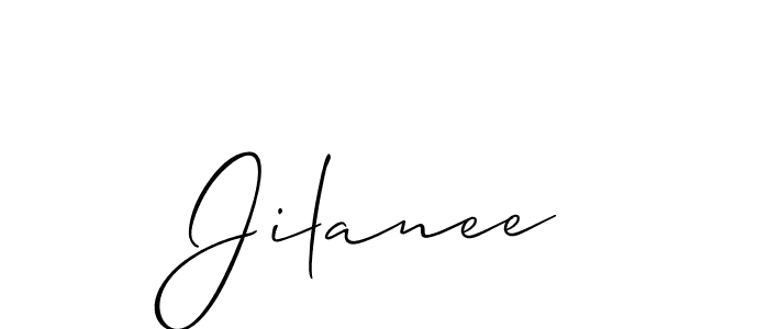 Similarly Allison_Script is the best handwritten signature design. Signature creator online .You can use it as an online autograph creator for name Jilanee. Jilanee signature style 2 images and pictures png