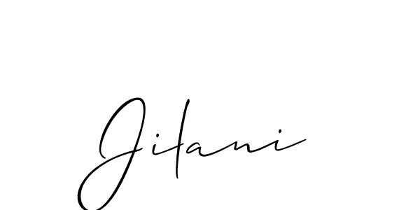 if you are searching for the best signature style for your name Jilani. so please give up your signature search. here we have designed multiple signature styles  using Allison_Script. Jilani signature style 2 images and pictures png