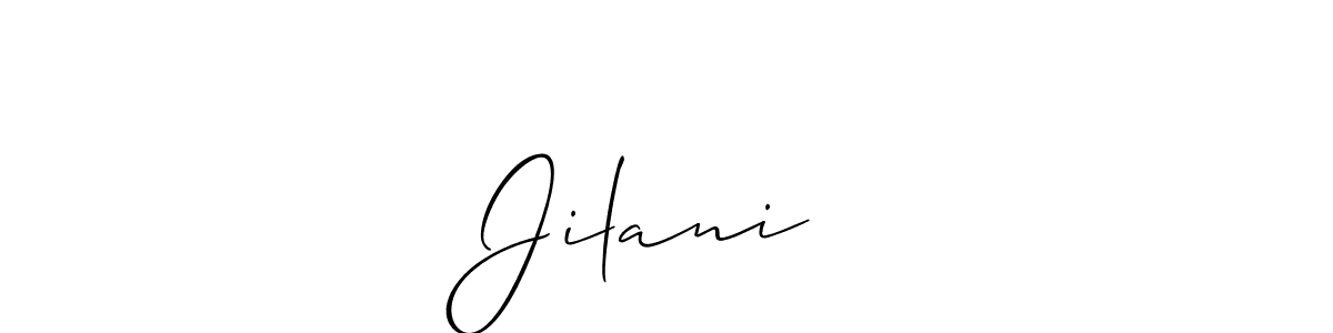 if you are searching for the best signature style for your name Jilani❤️. so please give up your signature search. here we have designed multiple signature styles  using Allison_Script. Jilani❤️ signature style 2 images and pictures png