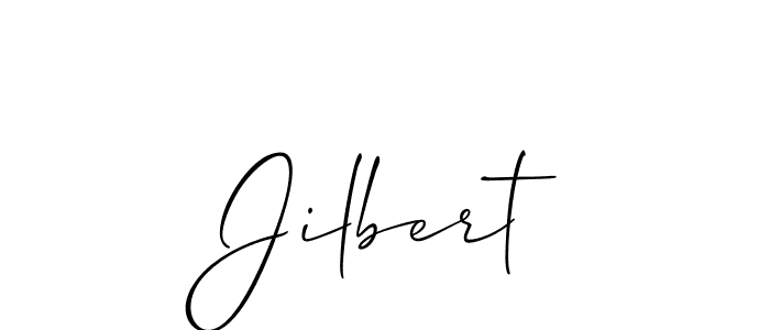 You should practise on your own different ways (Allison_Script) to write your name (Jilbert) in signature. don't let someone else do it for you. Jilbert signature style 2 images and pictures png