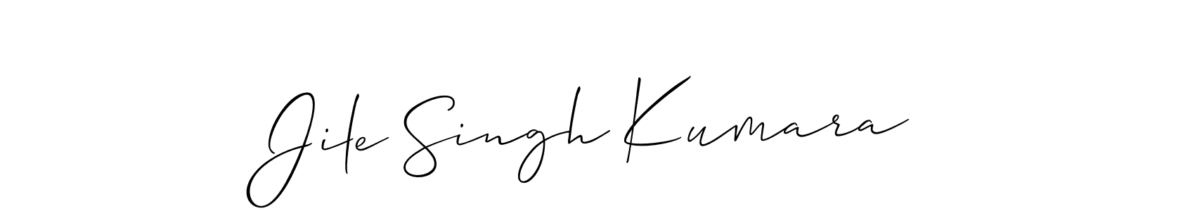 See photos of Jile Singh Kumara official signature by Spectra . Check more albums & portfolios. Read reviews & check more about Allison_Script font. Jile Singh Kumara signature style 2 images and pictures png