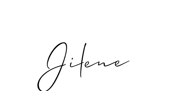 if you are searching for the best signature style for your name Jilene. so please give up your signature search. here we have designed multiple signature styles  using Allison_Script. Jilene signature style 2 images and pictures png