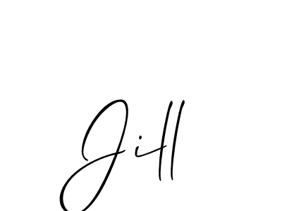 Allison_Script is a professional signature style that is perfect for those who want to add a touch of class to their signature. It is also a great choice for those who want to make their signature more unique. Get Jill name to fancy signature for free. Jill signature style 2 images and pictures png