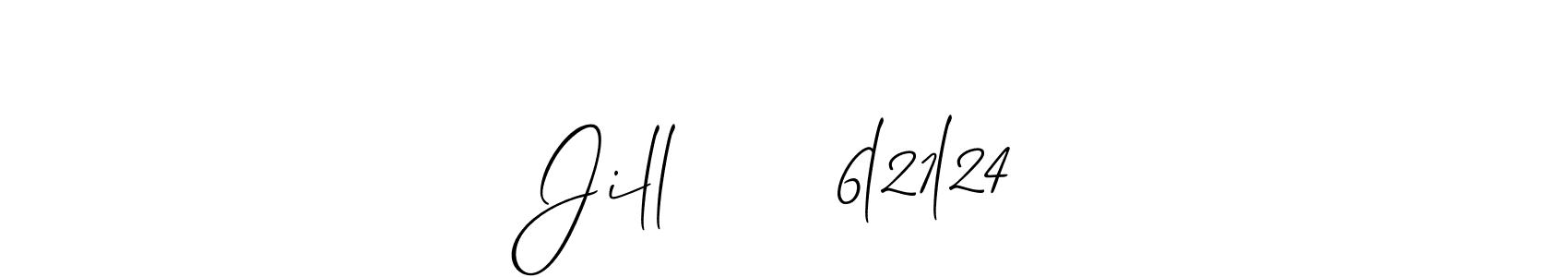 Also we have Jill      6l21l24 name is the best signature style. Create professional handwritten signature collection using Allison_Script autograph style. Jill      6l21l24 signature style 2 images and pictures png