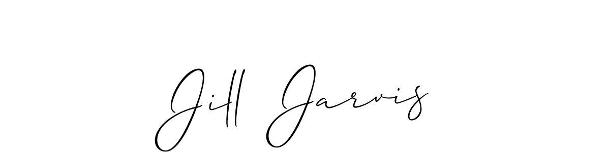 Jill  Jarvis stylish signature style. Best Handwritten Sign (Allison_Script) for my name. Handwritten Signature Collection Ideas for my name Jill  Jarvis. Jill  Jarvis signature style 2 images and pictures png