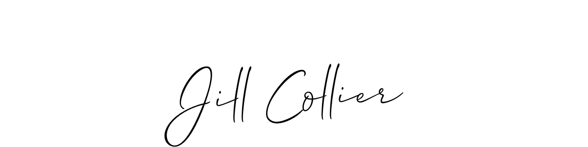 It looks lik you need a new signature style for name Jill Collier. Design unique handwritten (Allison_Script) signature with our free signature maker in just a few clicks. Jill Collier signature style 2 images and pictures png