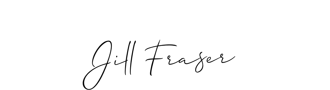 The best way (Allison_Script) to make a short signature is to pick only two or three words in your name. The name Jill Fraser include a total of six letters. For converting this name. Jill Fraser signature style 2 images and pictures png