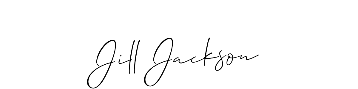if you are searching for the best signature style for your name Jill Jackson. so please give up your signature search. here we have designed multiple signature styles  using Allison_Script. Jill Jackson signature style 2 images and pictures png