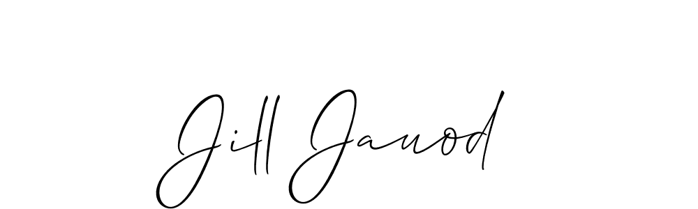 if you are searching for the best signature style for your name Jill Jauod. so please give up your signature search. here we have designed multiple signature styles  using Allison_Script. Jill Jauod signature style 2 images and pictures png
